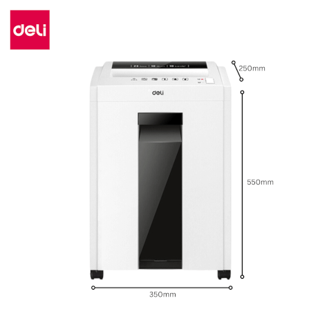 เครื่องทำลายเอกสารอัตโนมัติ 23ลิตร DELI E9952-WH-01 สีขาว_7